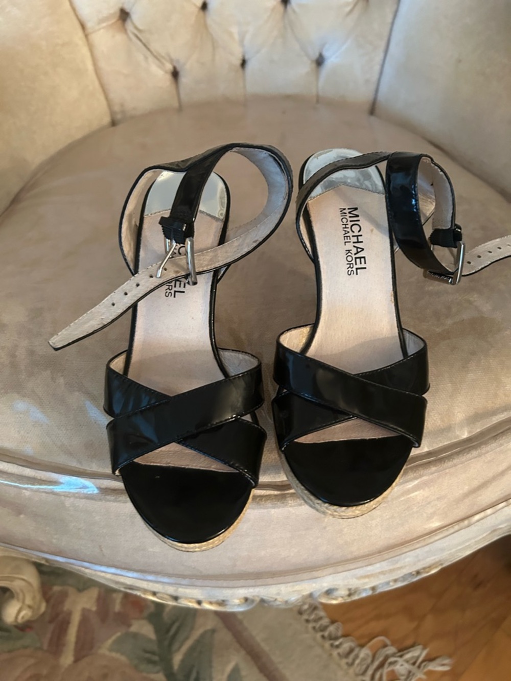 Like New Patent Leather Espadrilles SZ 5.5. BB:332